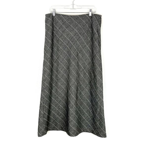 Vintage Women’s Skirt A Line Wool Blend Winter Plaid Maxi‎ Dark Academia - Picture 2 of 9